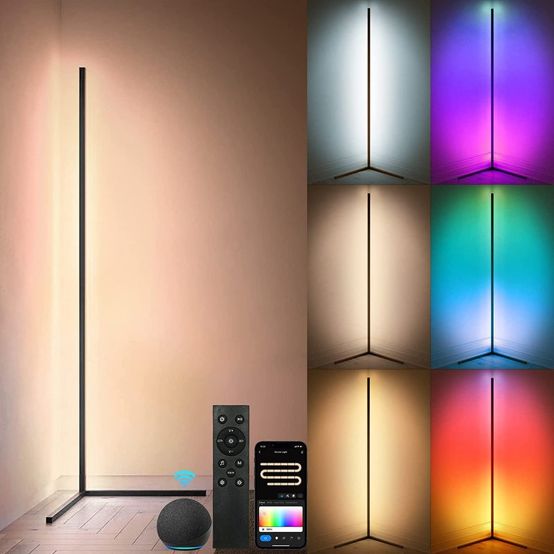 Smart LED Floor Lamp | Minimalist Aluminum Design
