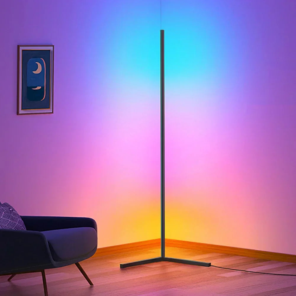 Smart LED Floor Lamp | Minimalist Aluminum Design