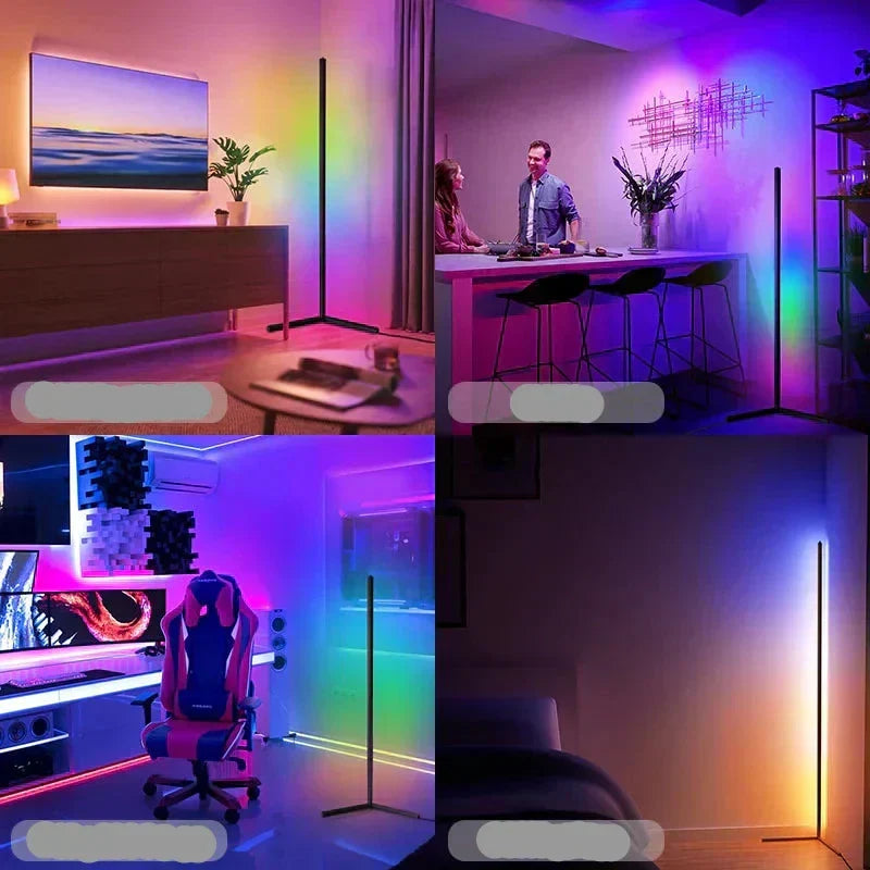 Smart LED Floor Lamp | Minimalist Aluminum Design