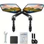 Bike Rearview Mirror | 360° Rotatable Wide-Angle Design
