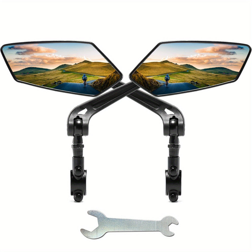 Bike Rearview Mirror | 360° Rotatable Wide-Angle Design