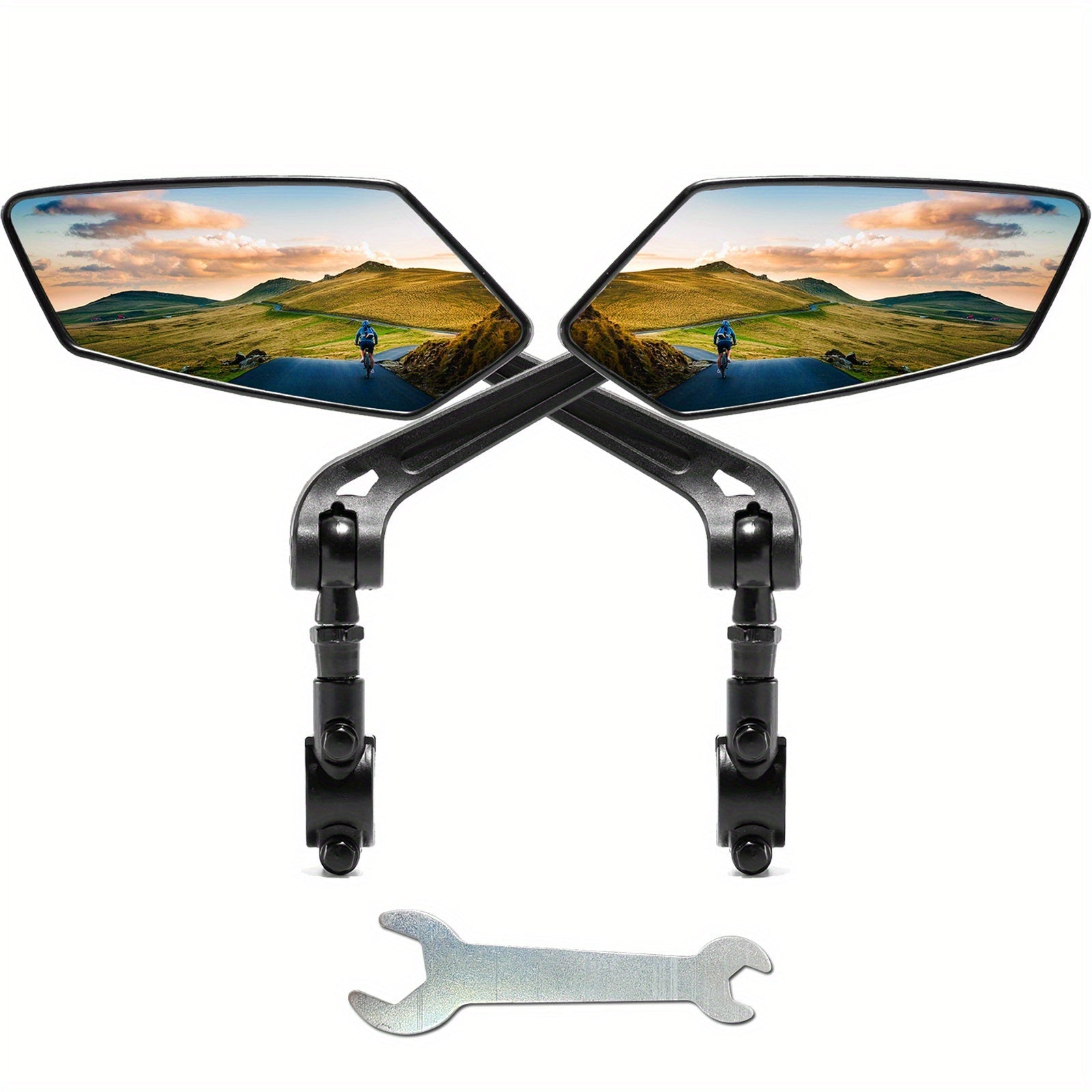 Bike Rearview Mirror | 360° Rotatable Wide-Angle Design