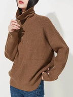 Half Zip Knit Sweater | Ribbed Cashmere Blend Pullover