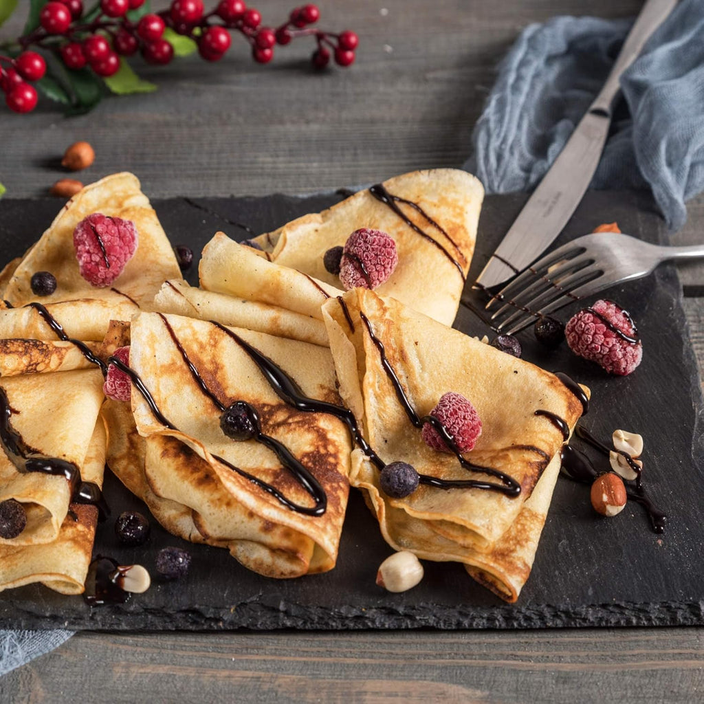 Electric Crepe Maker | Non-Stick 20cm Pancake Pan with Temperature Control