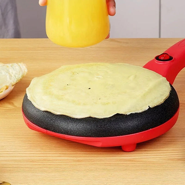 Electric Crepe Maker | Non-Stick 20cm Pancake Pan with Temperature Control