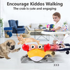 Interactive Crawling Crab Toy | Musical Baby Development Toy with LED Lights