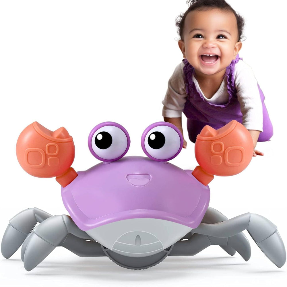 Interactive Crawling Crab Toy | Musical Baby Development Toy with LED Lights