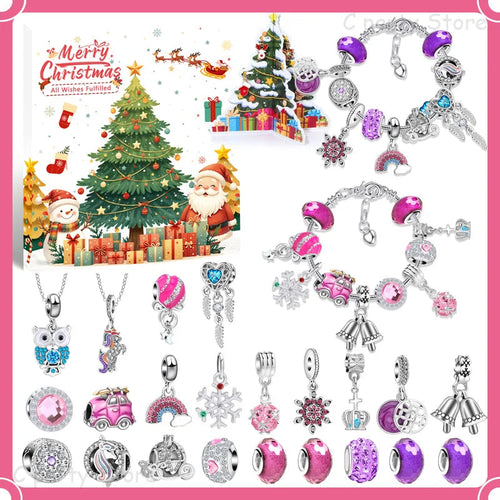 Christmas Countdown Bracelet | 24-Day Advent Calendar Charms