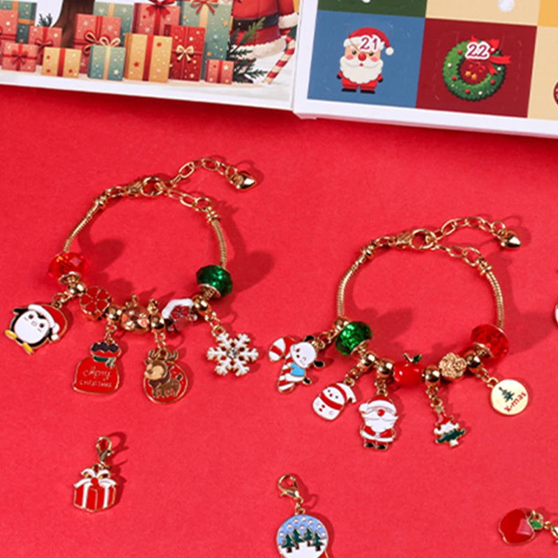 Christmas Countdown Bracelet | 24-Day Advent Calendar Charms