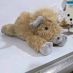 Highland Cow Plush Toy | Soft Brown Fluffy Farm Animal