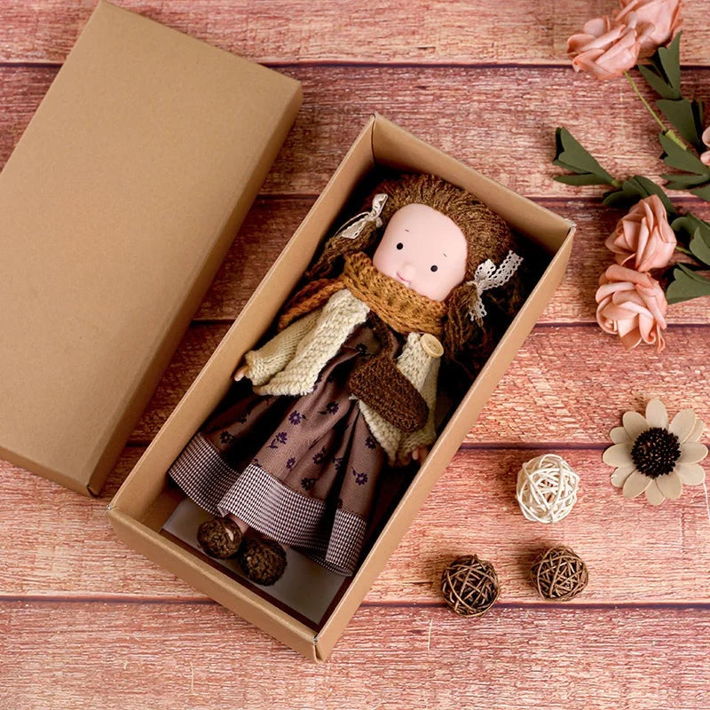 Plush Dress Up Doll | Soft Vinyl Face with Knitted Outfit