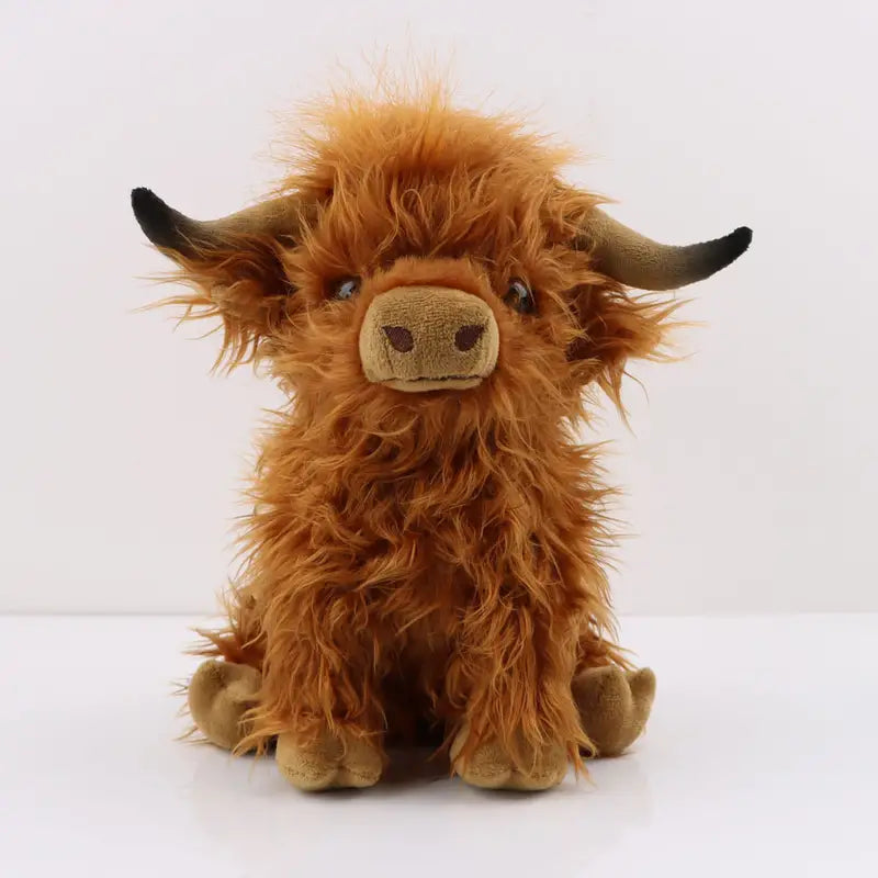 Highland Cow Plush Toy | Soft Stuffed Animal 25cm