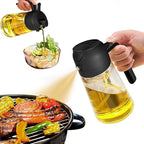 Oil Spray Bottle | 2-in-1 Glass Kitchen Dispenser