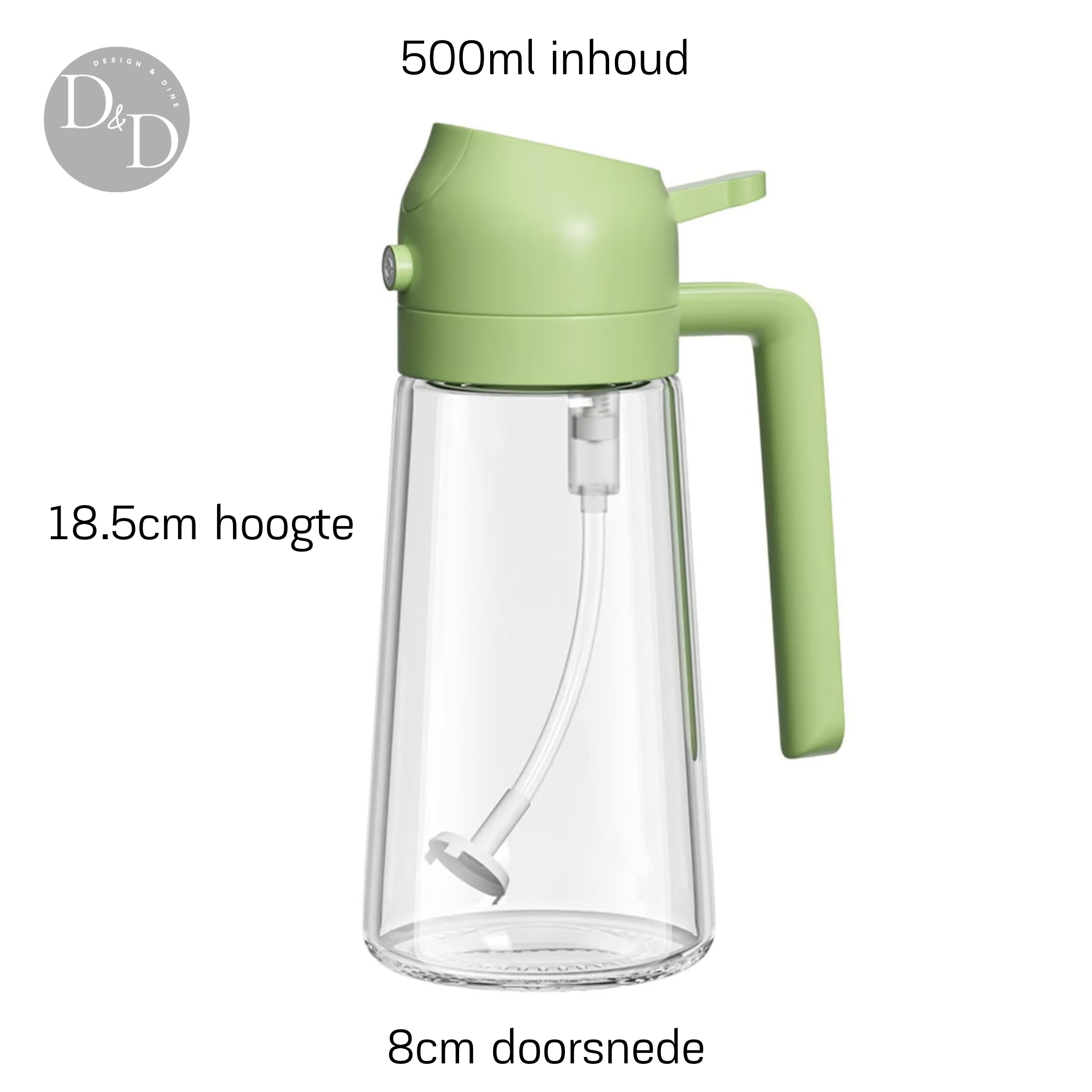 Oil Spray Bottle | 2-in-1 Glass Kitchen Dispenser