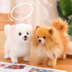 Plush Pomeranian Dog Toy | Realistic 12-Inch Stuffed Animal