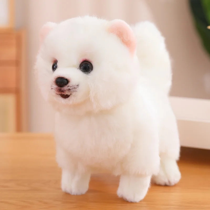 Plush Pomeranian Dog Toy | Realistic 12-Inch Stuffed Animal