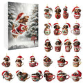 Dachshund Christmas Advent Calendar | 24-Day Holiday Countdown with Ornament Display