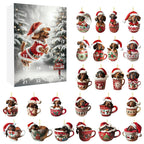 Dachshund Christmas Advent Calendar | Festive Holiday Countdown Display