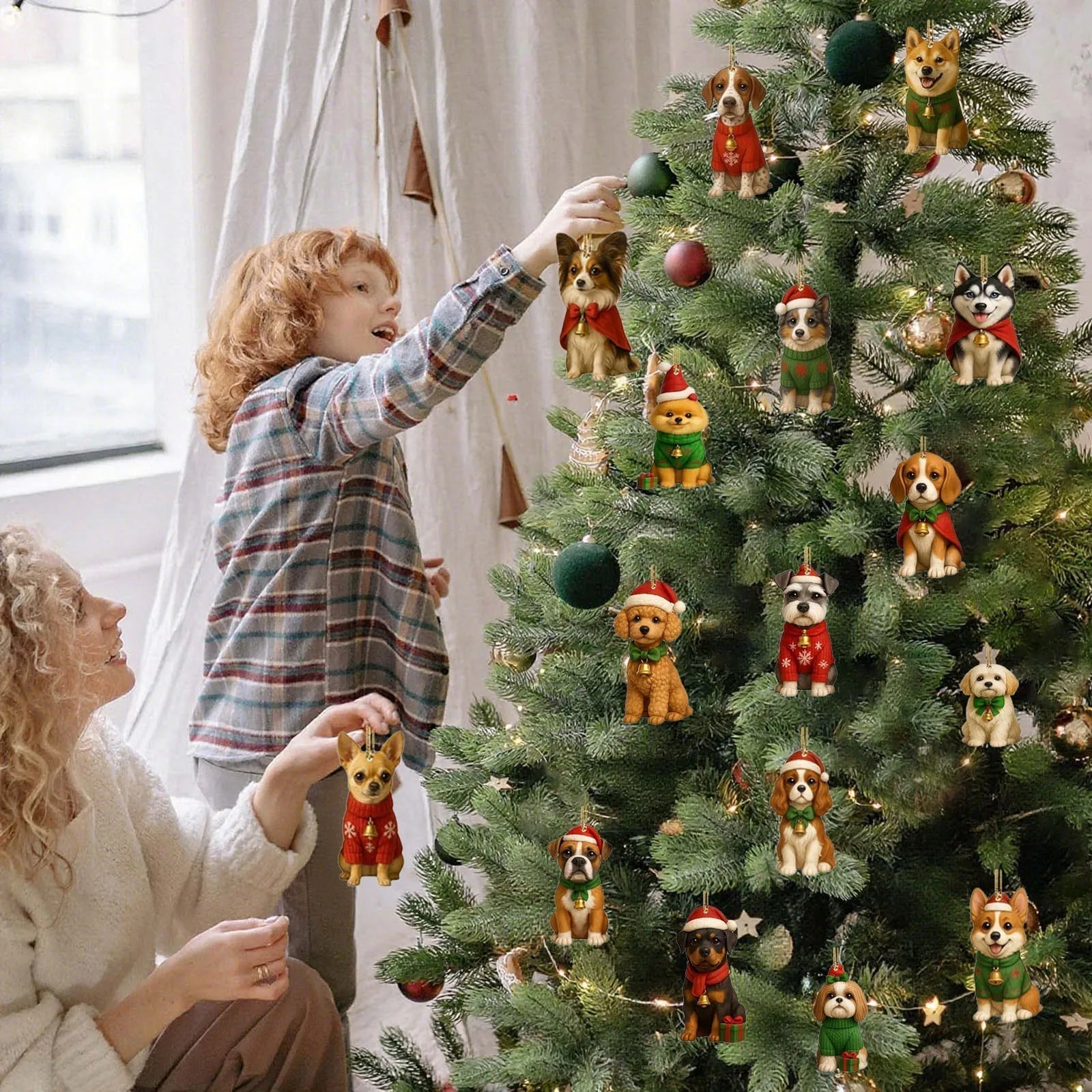 Christmas Dog Advent Calendar | 24 Festive Puppy Ornaments