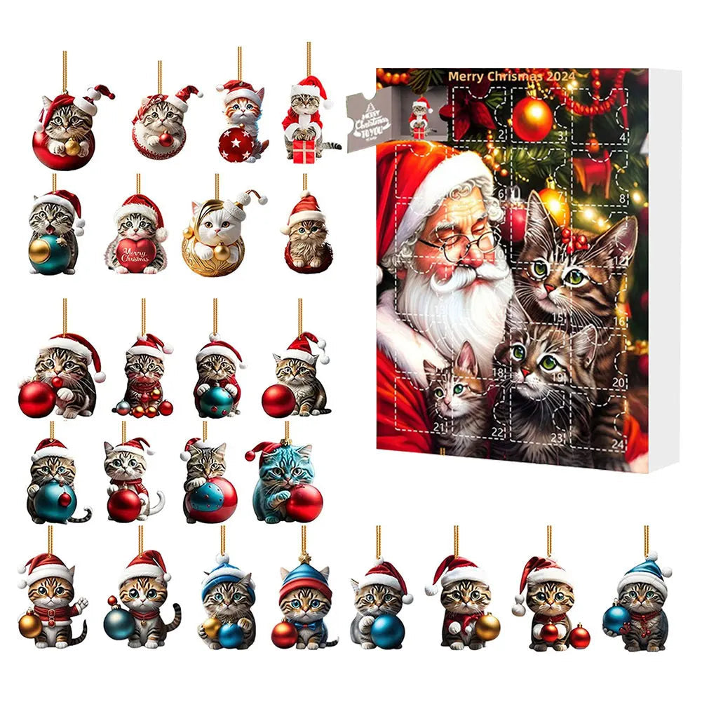 Dachshund Advent Calendar | 24-Day Christmas Countdown with Dog Ornaments
