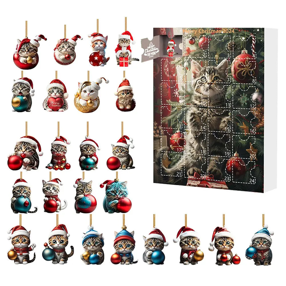 Dachshund Advent Calendar | 24-Day Christmas Countdown with Dog Ornaments