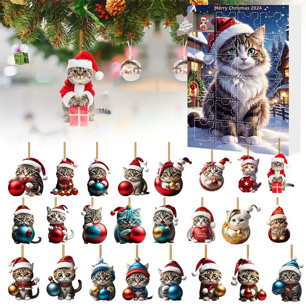 Dachshund Advent Calendar | 24-Day Christmas Countdown with Dog Ornaments