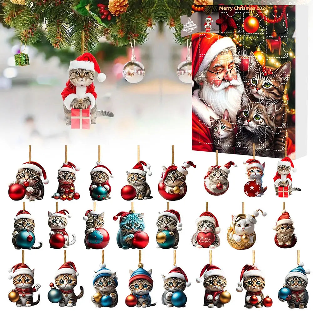 Dachshund Advent Calendar | 24-Day Christmas Countdown with Dog Ornaments