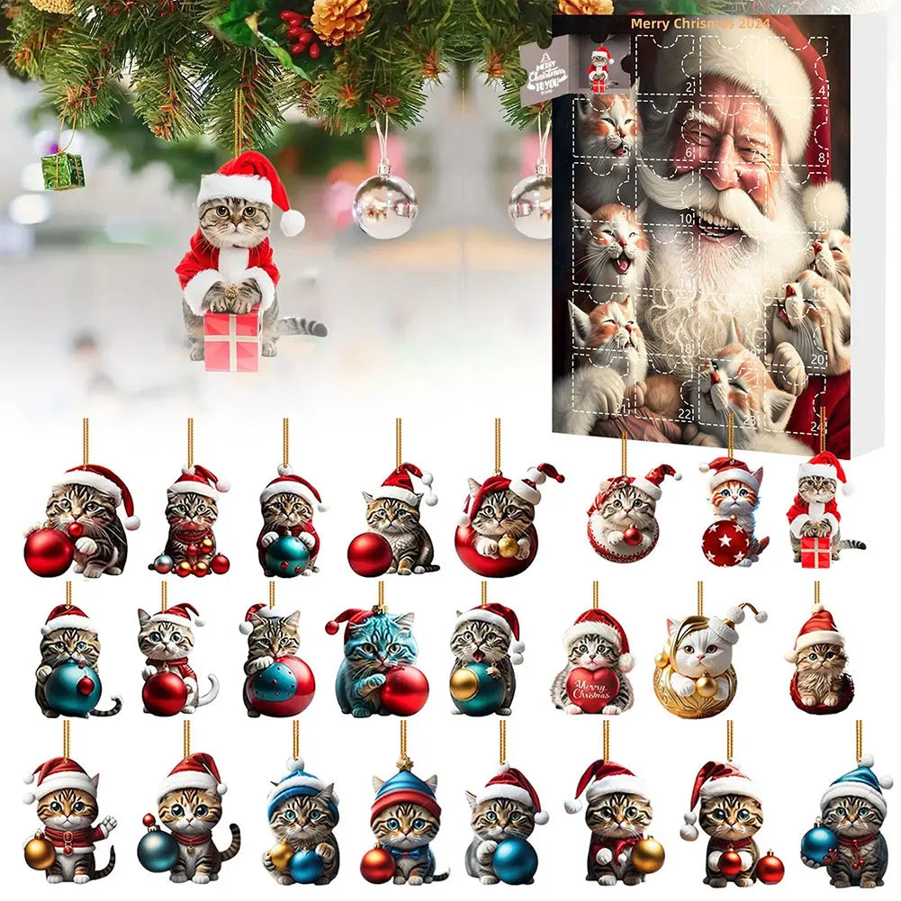Dachshund Advent Calendar | 24-Day Christmas Countdown with Dog Ornaments
