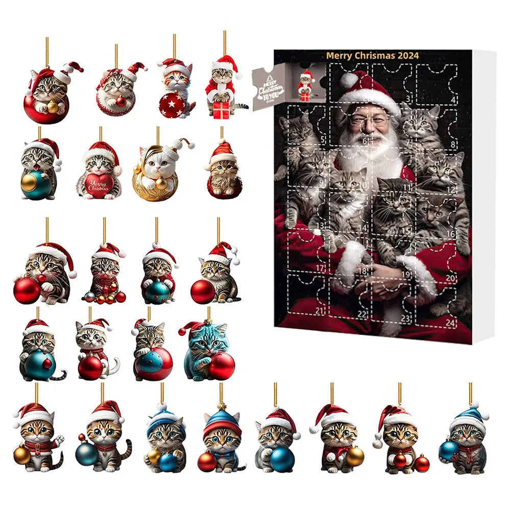 Dachshund Advent Calendar | 24-Day Christmas Countdown with Dog Ornaments