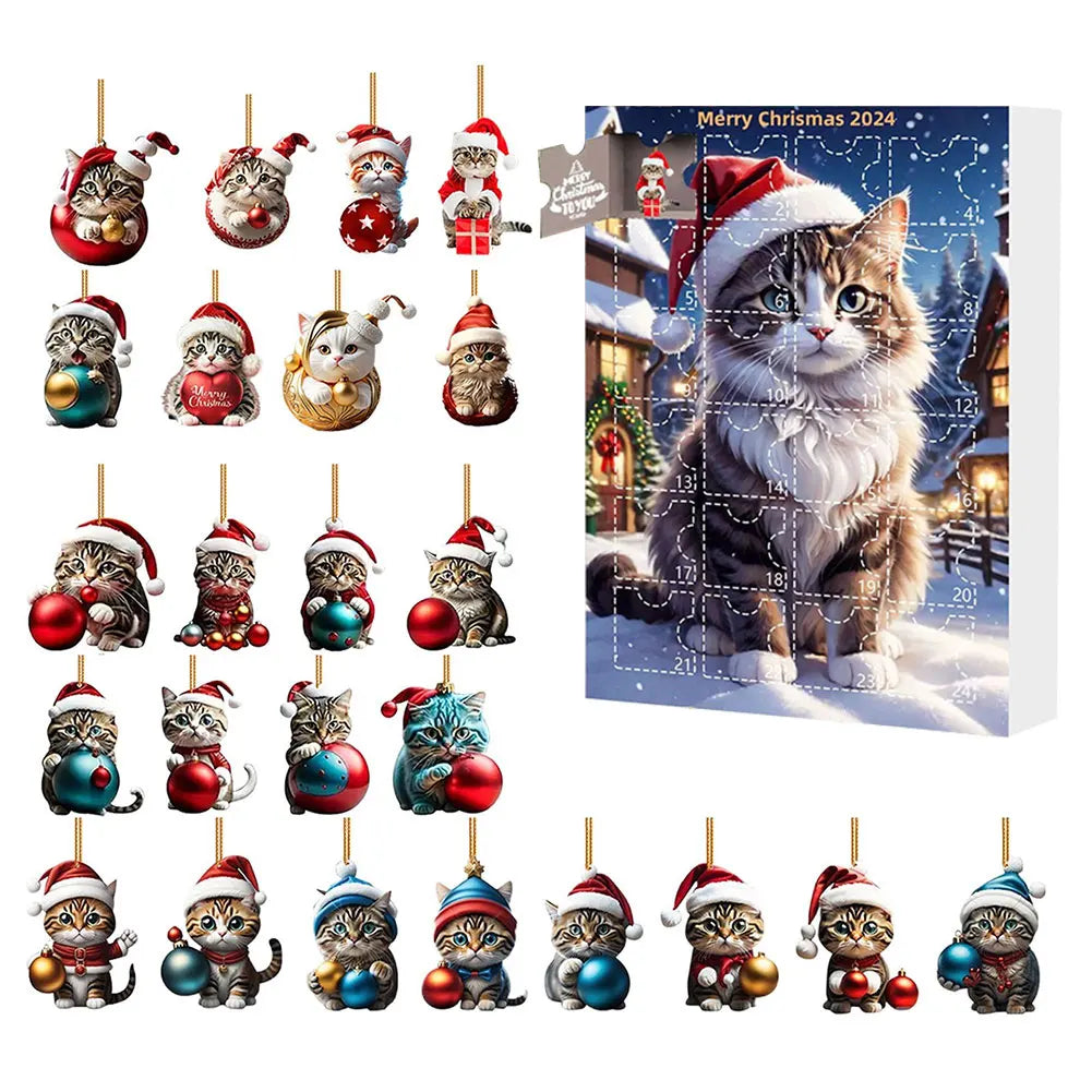 Dachshund Advent Calendar | 24-Day Christmas Countdown with Dog Ornaments