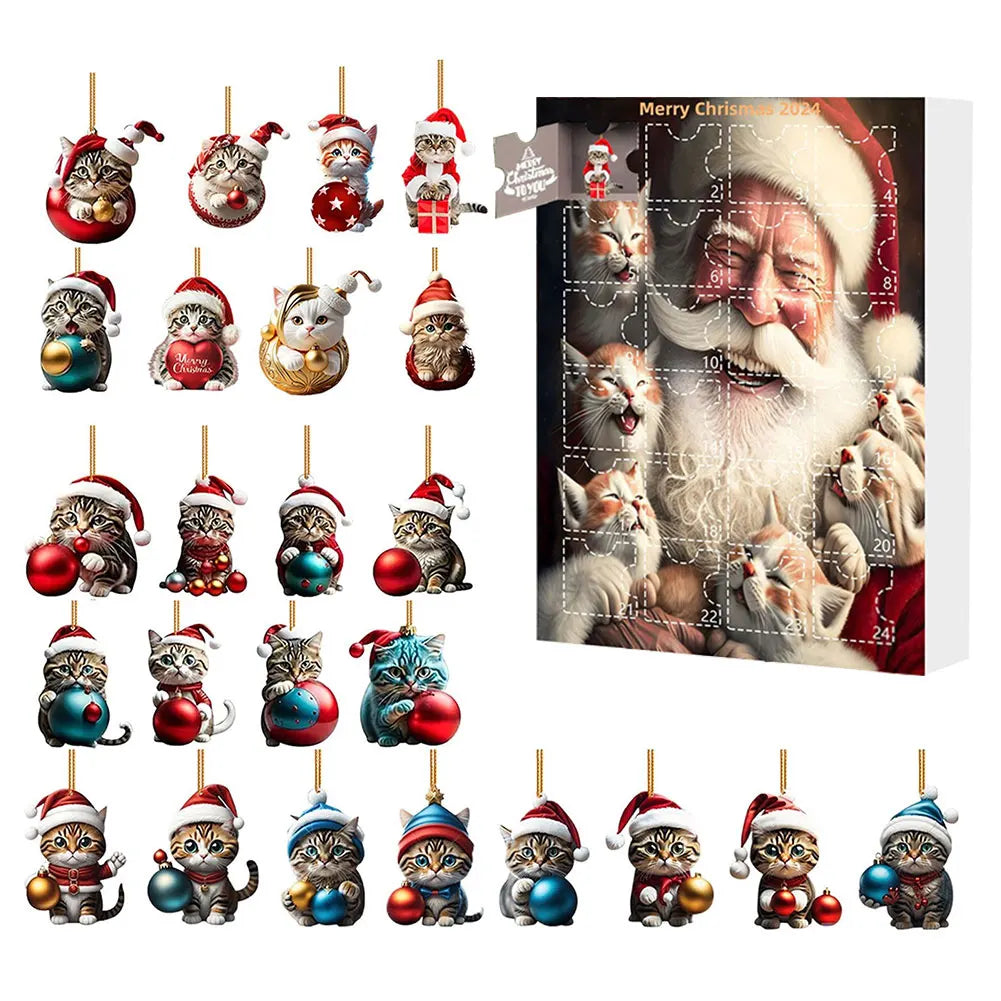 Dachshund Advent Calendar | 24-Day Christmas Countdown with Dog Ornaments