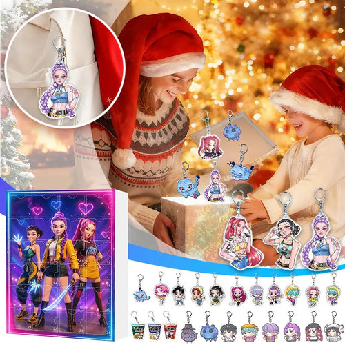 Anime Advent Calendar | 24 Character Keychains Dark Fantasy Theme