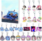 Anime Advent Calendar | 24 Character Keychains Dark Fantasy Theme