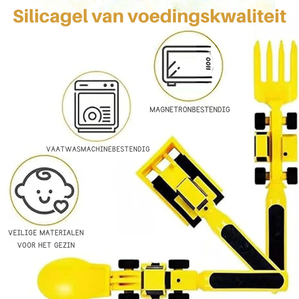Construction Plate Set | Interactive Bulldozer Design for Kids