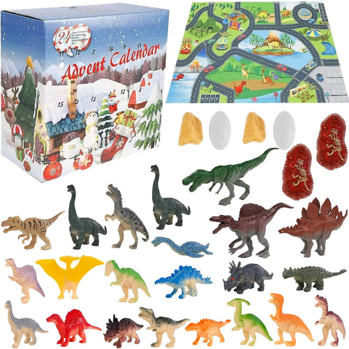 Dinosaur Advent Calendar | 28 Figure Educational Christmas Countdown