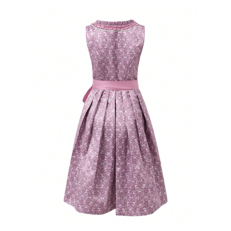 Traditional Dirndl Dress | Lace Trimmed Oktoberfest Costume