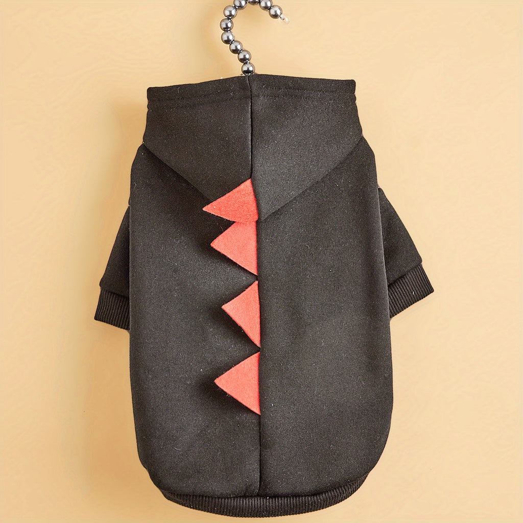 Dog Dinosaur Hoodie | Pet Halloween Costume with Spikes