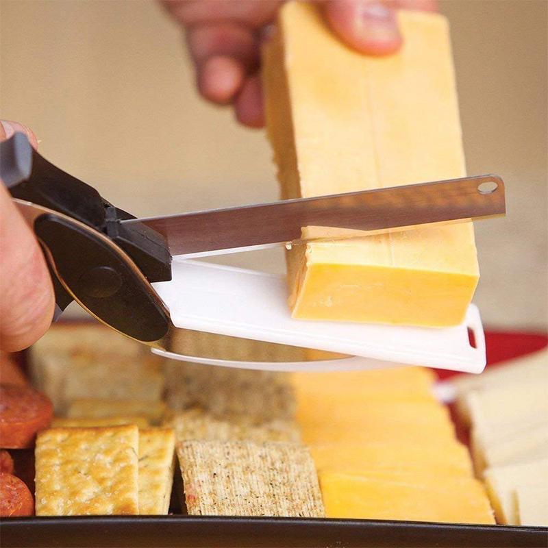 Multi-Function Kitchen Scissors | 3-in-1 Smart Cutting Board Design