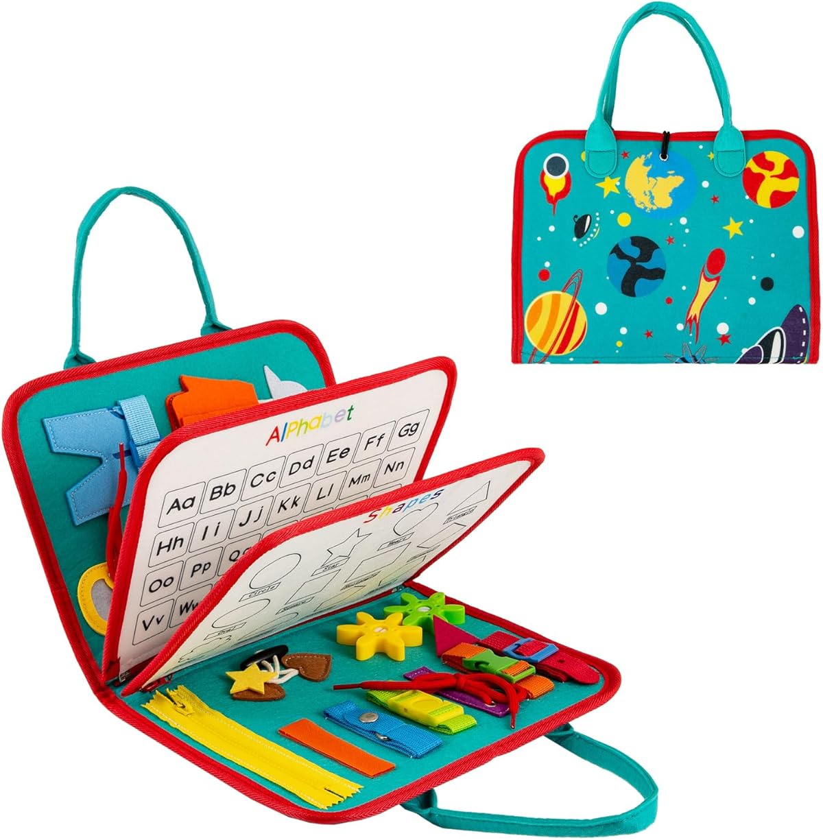 Toddler Activity Book | Interactive Soft Learning Toy with Buckles