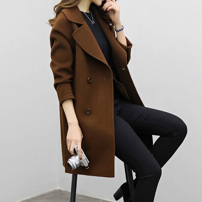 Classic Wool Blend Winter Coat | Tailored Long Design