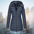 Winter Puffer Coat | Hooded Long Length Quilted Design