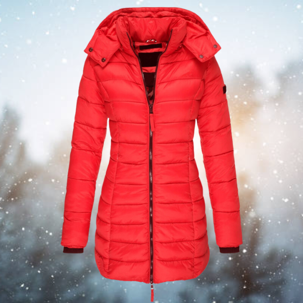 Winter Puffer Coat | Hooded Long Length Quilted Design
