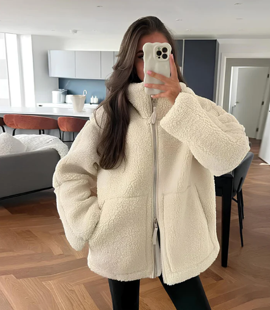 Cozy Fleece Jacket | Oversized Sherpa Winter Wear