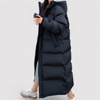 Winter Long Puffer Coat | Full-Length Waterproof Design