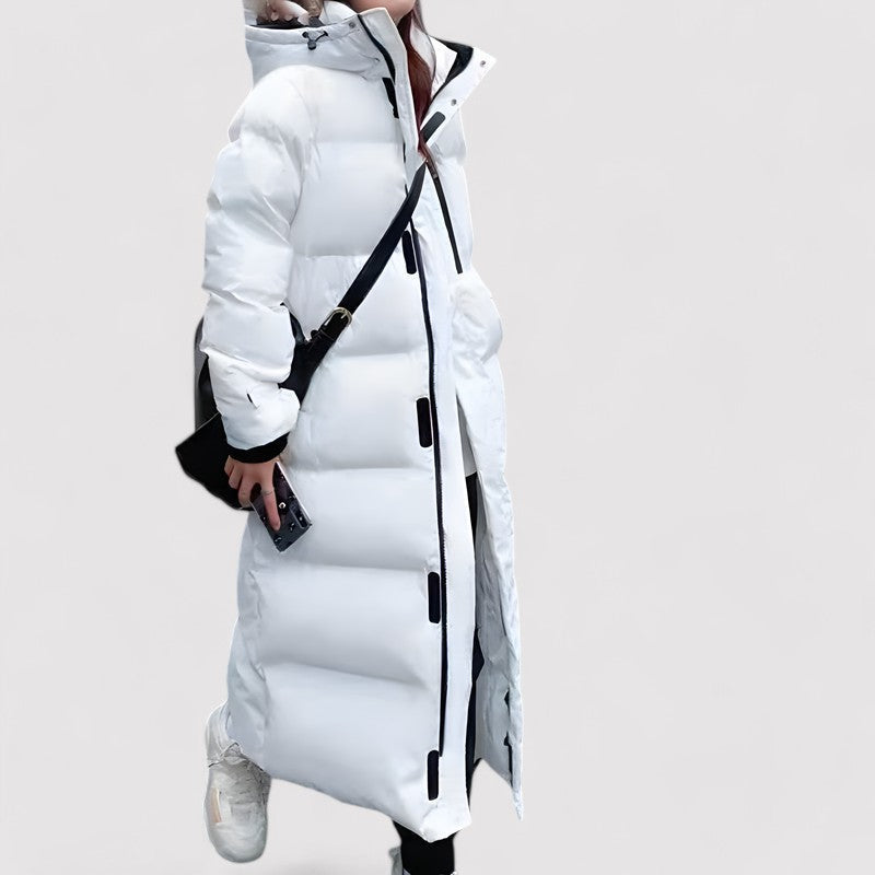 Winter Long Puffer Coat | Full-Length Waterproof Design