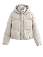 Winter Puffer Jacket | Quilted Hooded Design