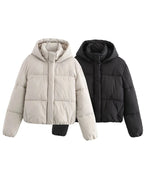 Winter Puffer Jacket | Quilted Hooded Design