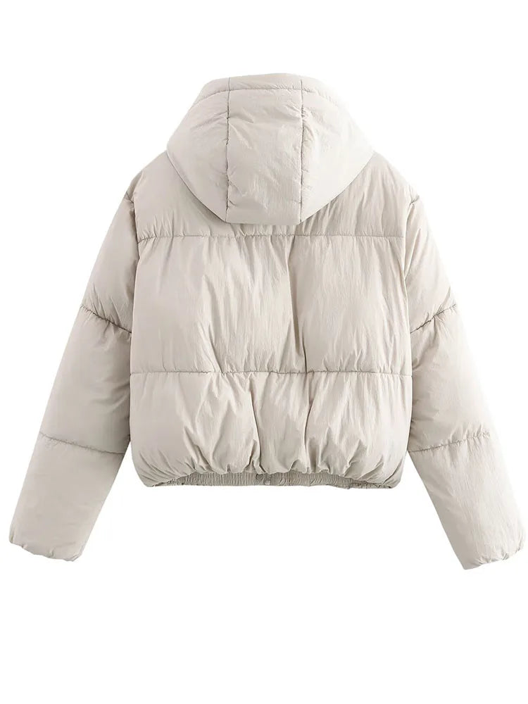 Winter Puffer Jacket | Quilted Hooded Design