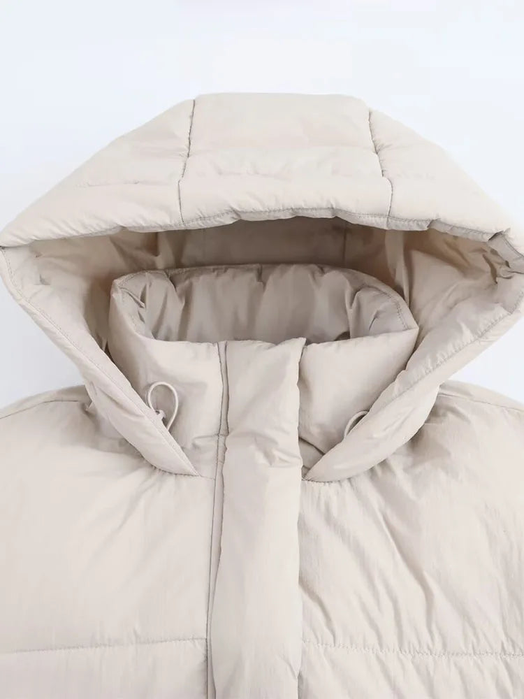 Winter Puffer Jacket | Quilted Hooded Design