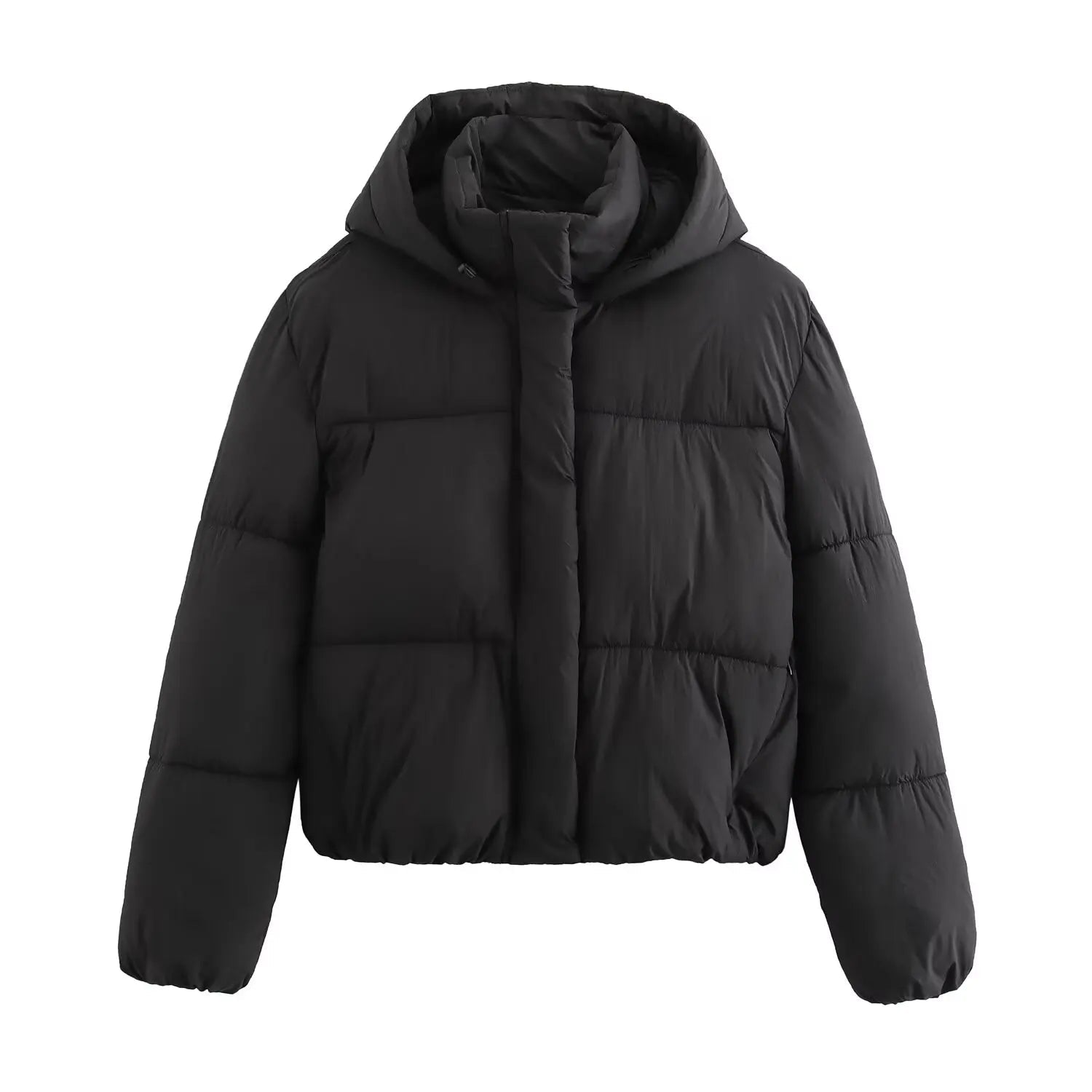 Winter Puffer Jacket | Quilted Hooded Design